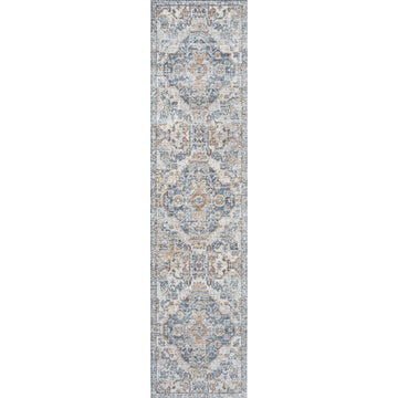 Shaemus Bohemian Medallion Low-Pile Machine-Washable Area Rug